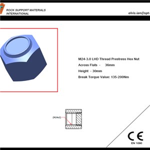 Hex Pre-stress Nut