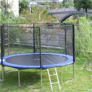 14FT Family Gardon Amuement Round Spring Trampoline With Net Outside (6 Leg - 6 Pole)