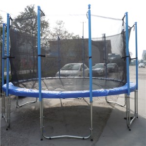 13FT Family Gardon Amuement Round Spring Trampoline With Net Inside (6 Leg - 12 Pole)