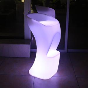 Plastic LED High Bar Cocktail Chair