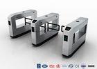 High Speed Glass Swing Barrier Gate Retractable With UHF RFID Reader
