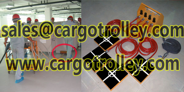 Air bearing casters application and manual instruction