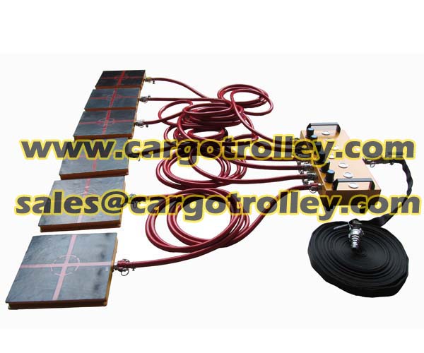 Air caster skids instruction and details