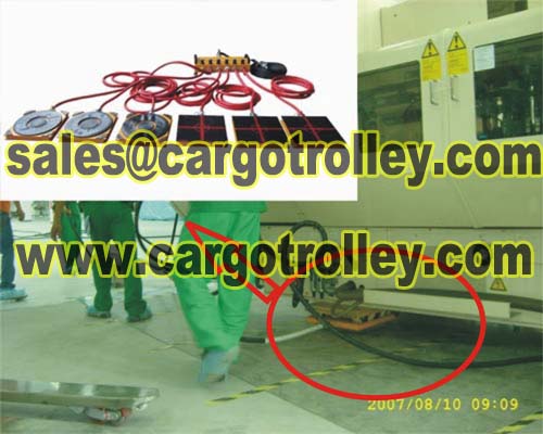 Air bearing load movers application and instruction 
