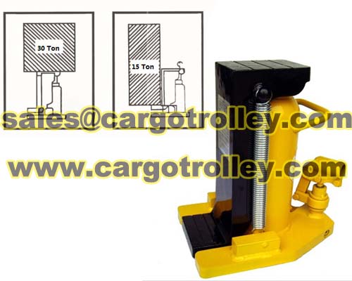 Hydraulic bottle jack with toe lift pictures and details