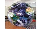 Indoor Helium Filling Earth Globe Balloons Inflatable Exhibition Spheres