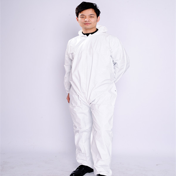 white disposable coverall yellow dispossable coverall