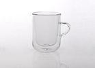 Personalized Double Wall Borosilicate Glass Customized With Saucer