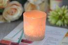 Gifts Tealight Glass Candle Holder Orange Romantic Heat Resisting