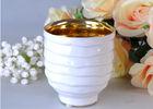 Votive Personalized Candle Holder Ceramic , White Porcelain Candle Holder