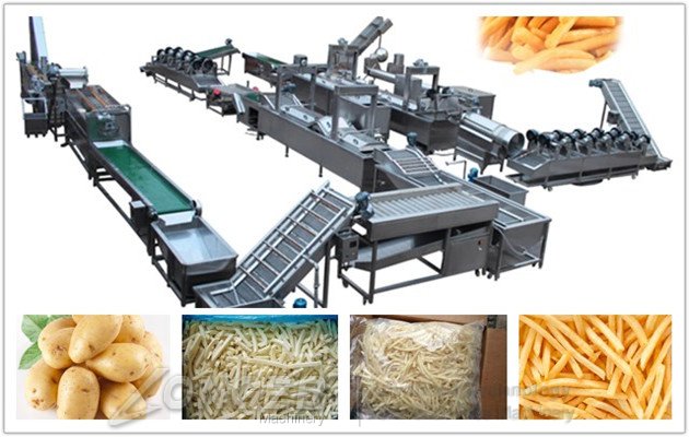 Frozen French Fries Making Machine