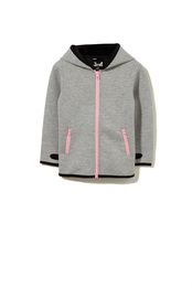 Girl Screw Neck/Hoodie/Garment Wash/Pigment Dye/IndigoTerry/Fleece Pullover And Jacket