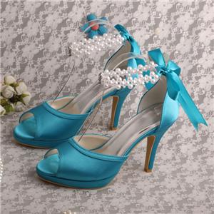 Bridesmaid Shoes Aqua Blue