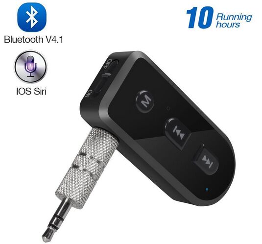 IOS Siri Bluetooth 4.1 Receiver can connect 2 Bluetooth Devices Simultaneously BT-1