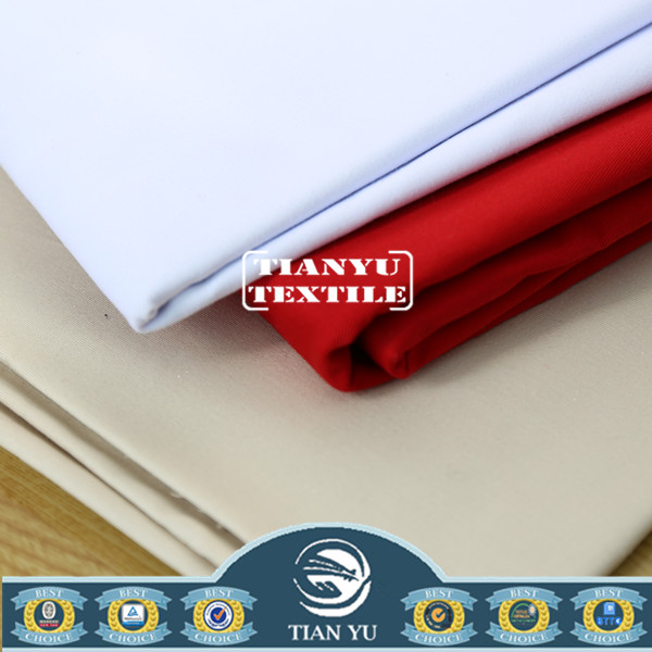 Plain poly cotton fabric, tc 65/35 poplin fabric lining fabric