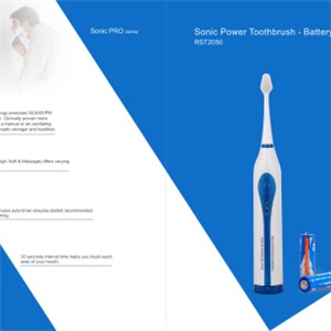 Battery Powered Pocket Sonic Toothbrush