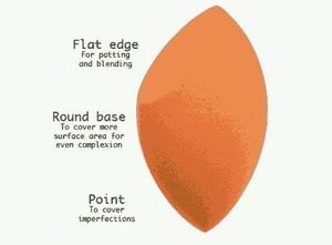 Marquise Bias Cutting Shaped Makeup Sponge