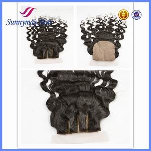 Sunnymay 100% Brazilian Virgin Hair 3 Part Silk Base Lace Closure