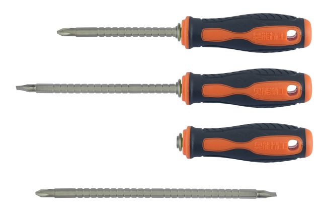 Retractable two ways screwdriver