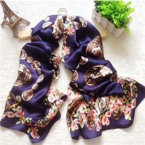 100% Silk Custon Printed Scarf