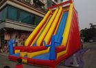 Red / Yellow / Blue 8.5m High Commercial Inflatable Slide For Adult And Kids