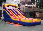 Big Double Lane Commercial Inflatable Water Slide With Pool Made Of  0.5mm PVCTarpaulin
