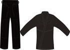 Custom Made Blank Black Brazilian Jiu Jitsu Uniform 100% Pre-shrunk Cotton Heavy Weight Adult Pearl 