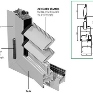 Aluminum Casement Louvers