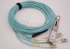 1m 40G QSFP+ Optical Transceiver to 4 Duplex  LC Breakout Active Optical Cable