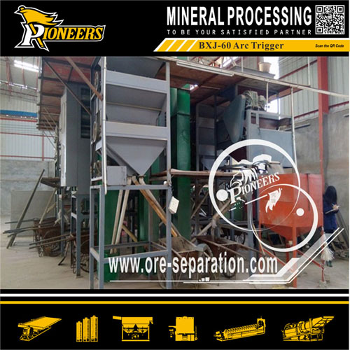 Beach heavy mineral sand separating machine electrostatic separator
