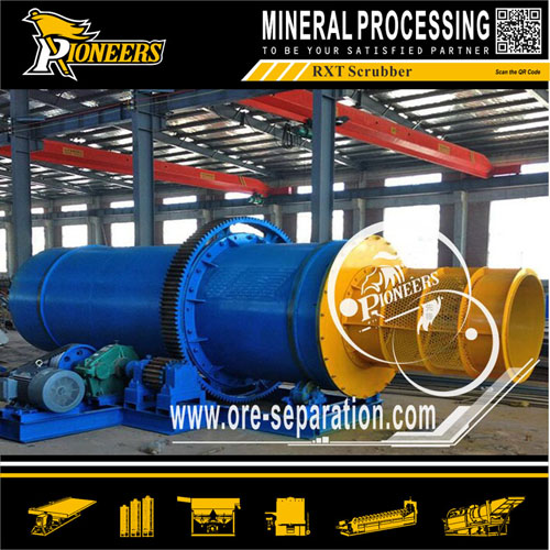 RXT rotary drum scrubber for washing clay ore machine