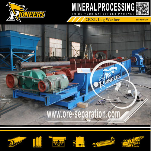 2RXL double screw log washer for manganese ore washing