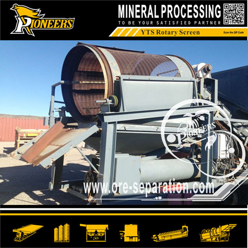 Mobile Gold Washing and Mining Machine GTS Trommel Screen Plant