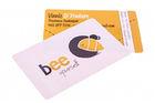 Full Color Custom pvc cards with white and yellow printing with four round corners