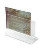 Custom Plastic Acrylic Table Menu Holder For Retail Stores / Restaurant