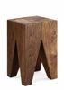 Solid Natural Wood / Walnut Dining Chairs No Back , Modern Home Furniture