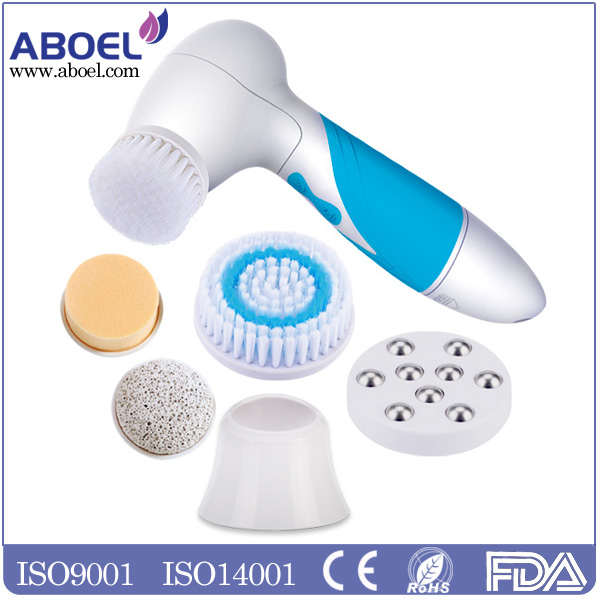 As Seen On TV 2016 6 In 1 Spin Clockwise Counterclockwise Rotation Electric Facial Brush