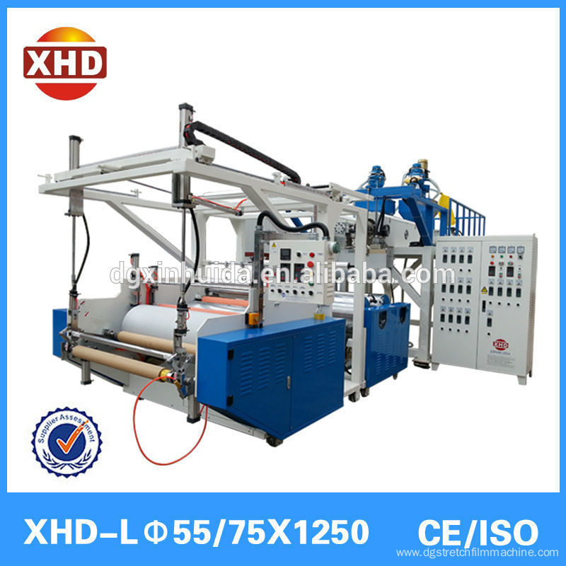 Plastic new style fast speed power saving cast stretch cling film machine