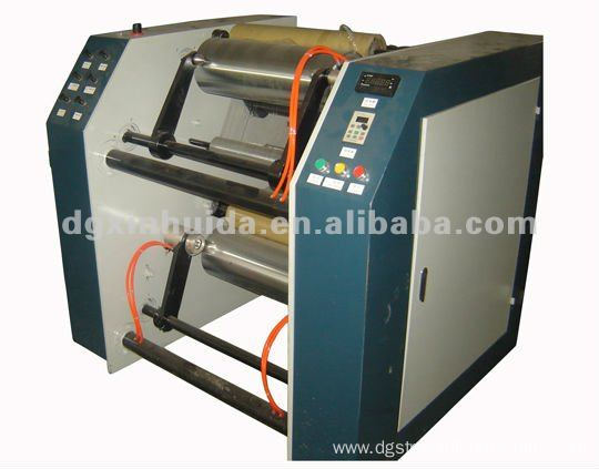 LLDPE semi-auto stretch film slitter rewinder machine