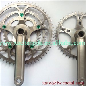 titanium bicycle crankset titanium chain ring titanium crank titanium spider
