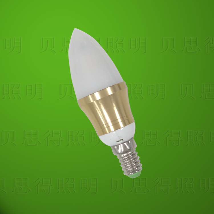 4w Die-Casting Aluminum Golden Cuspidal LED Bulb light