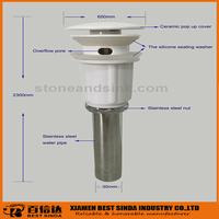 New arrival pop-up sink drainer with ceramic top