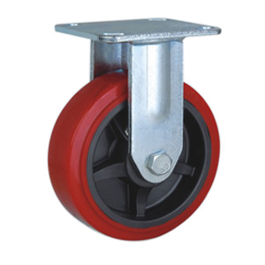 Rigid polyurethane caster wheels