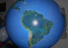 Radius 1.5 M Earth Globe Balloons , Huge Inflatable Globe Helium Gas Balloon