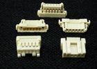Yellow PCB Connectors Wire To Board , 6 Pin Connector Single Row Housing