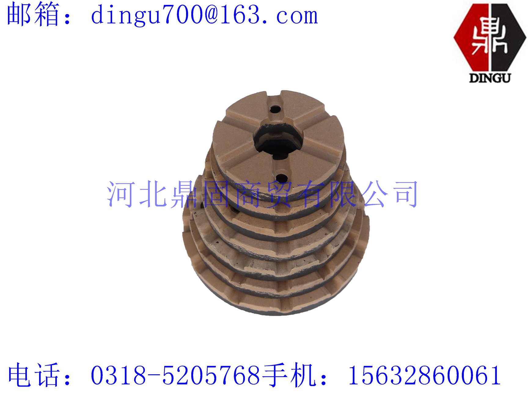 Modified PTFE under thrust bearings