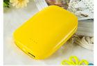Yellow Battery Powered Hand Warmer Charger , Rechargeable Hand Warmers