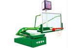 Electronic Portable Hydraulic Basketball Stand , Green Adjustable Basketball Stand