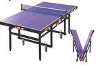 Double Rollaway Indoor Table Tennis Table , International Standard Pingpong Table