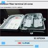 Poled Mounted Fiber Terminal Box , ABS / PC Material Cable FTTH Termination Box For CATV Networks